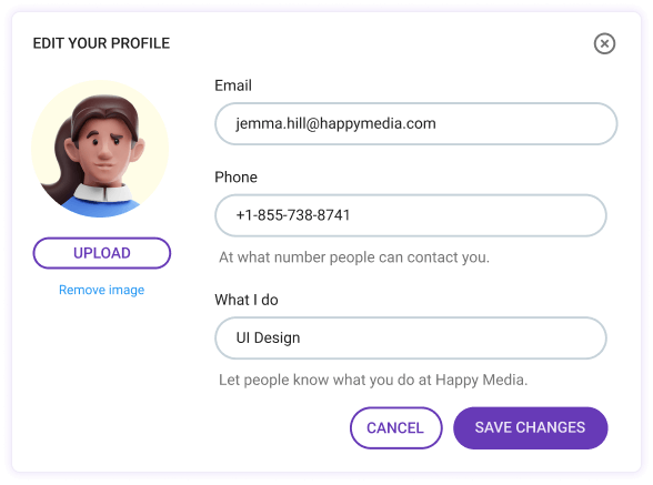 Set up your profile