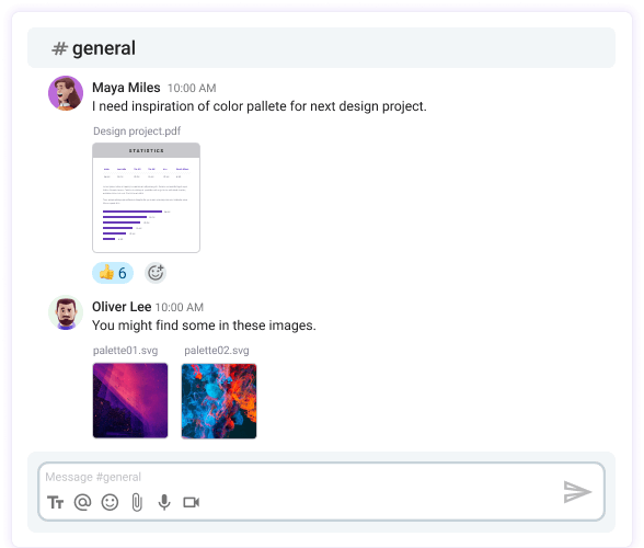 Share files with clients