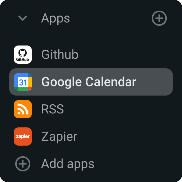 Intégrez plus d’applis