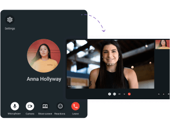 Inicia una llamada de audio o vídeo