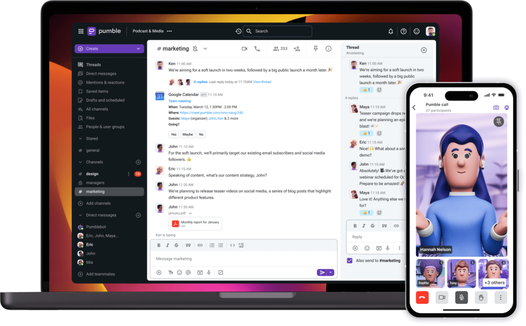 Choose which device you want to use — mobile and/or desktop/web
