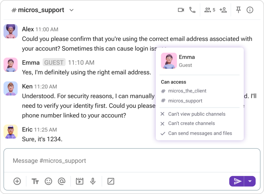 Include you clients as guest users